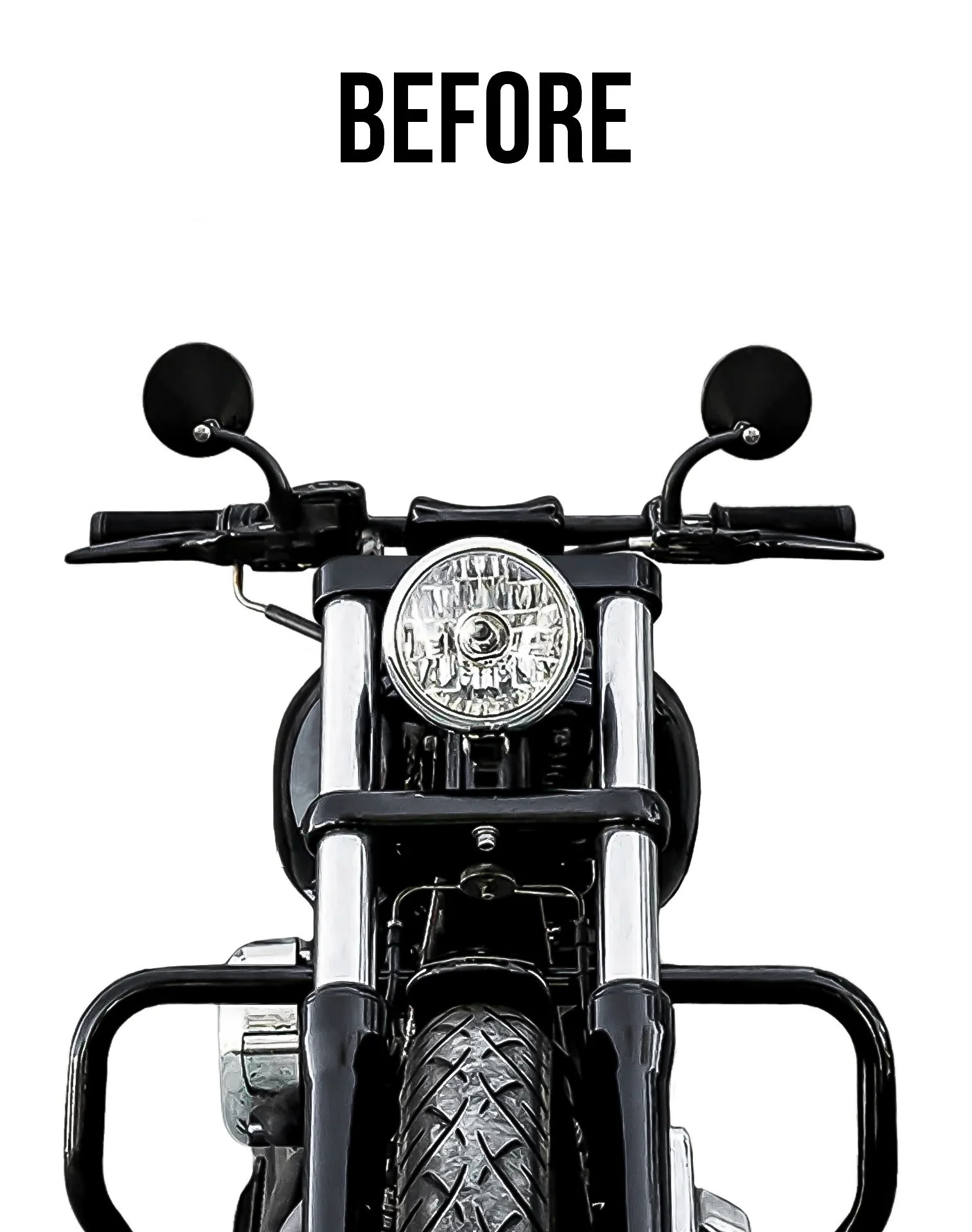 Viking Warlock 12" Pullback Handlebar Risers for Harley Dyna Low Rider FXDL/I Gloss Black - Image 3